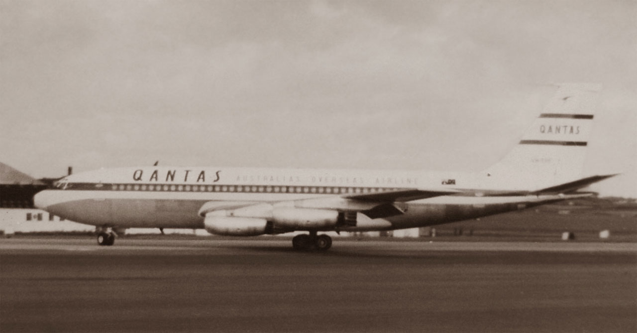 Boeing 707-138 авиакомпании Qantas